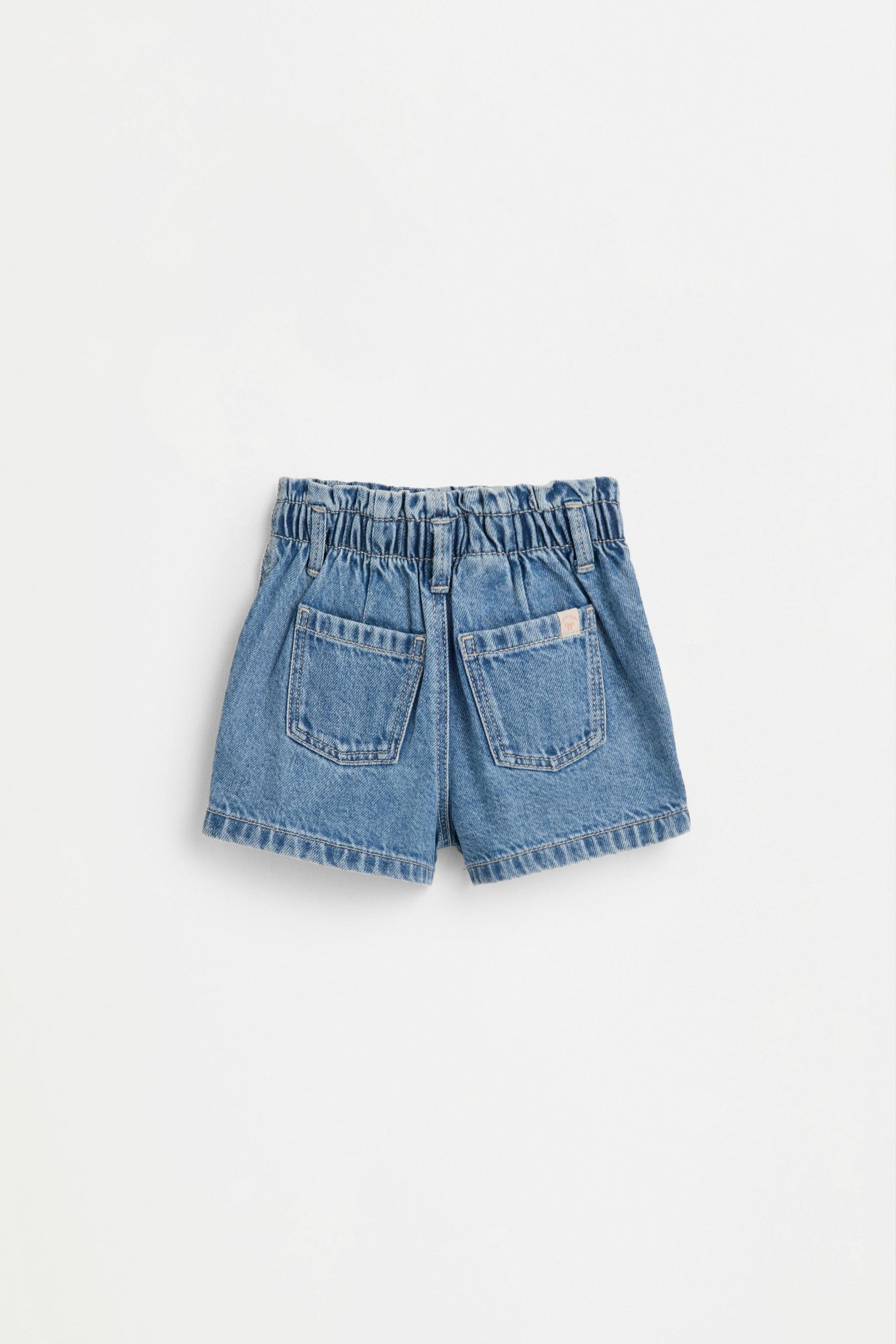 Short denim paperbag