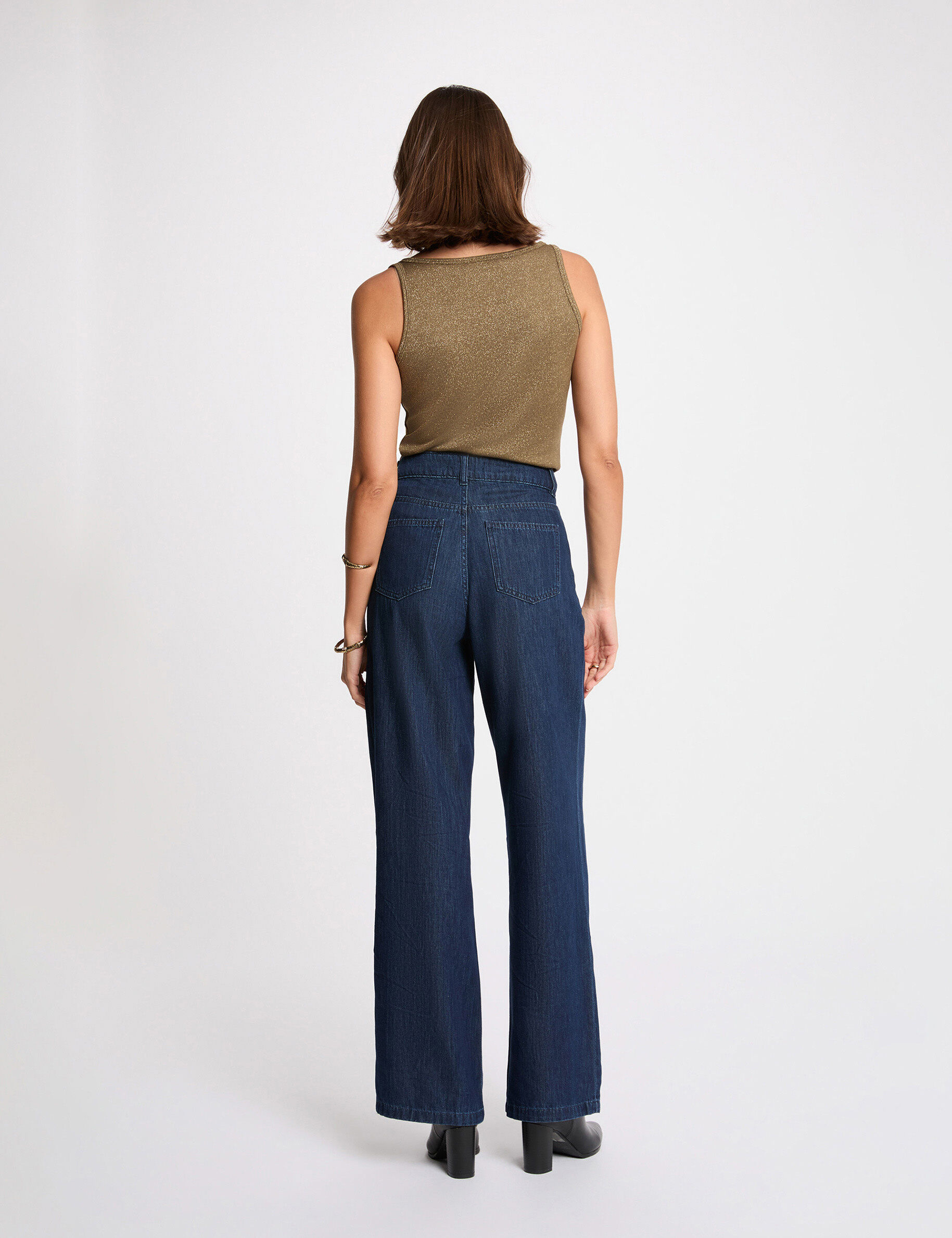 Vest Top Thin Straps Khaki Green Women