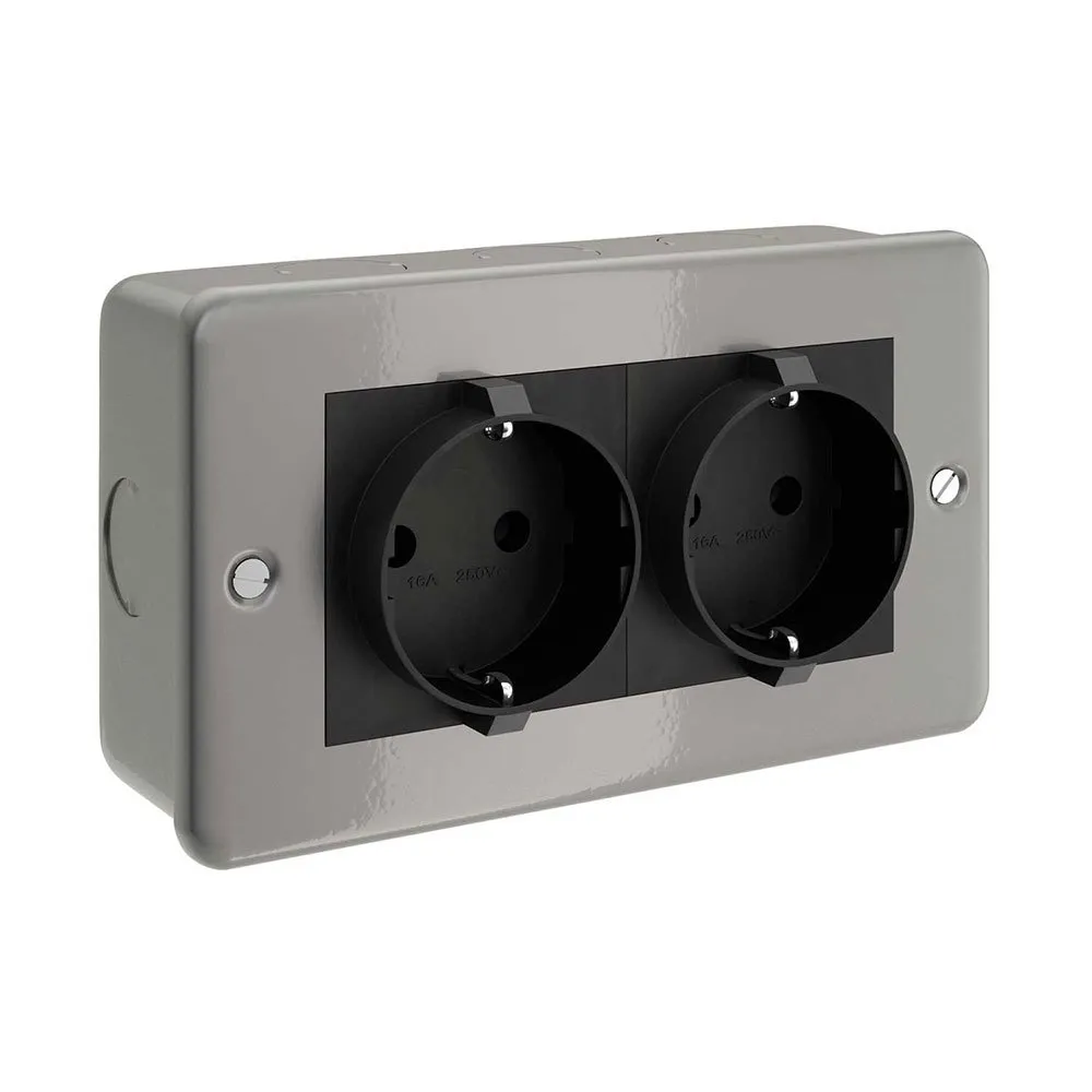 Creative Cables CTBOX-2GER Wall Box 2 Outlets