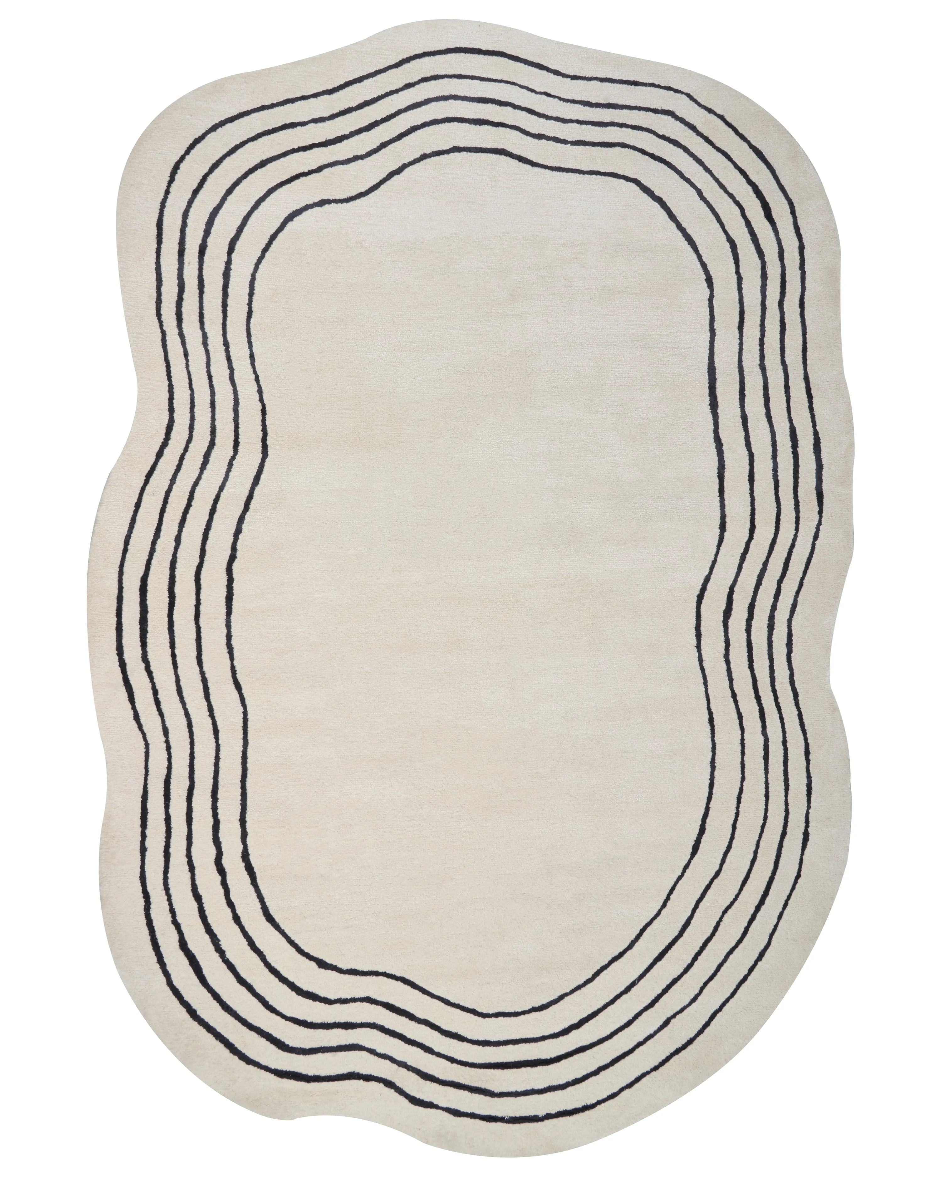 Rug RAMZAN Beige 200 x 300 cm Viscose