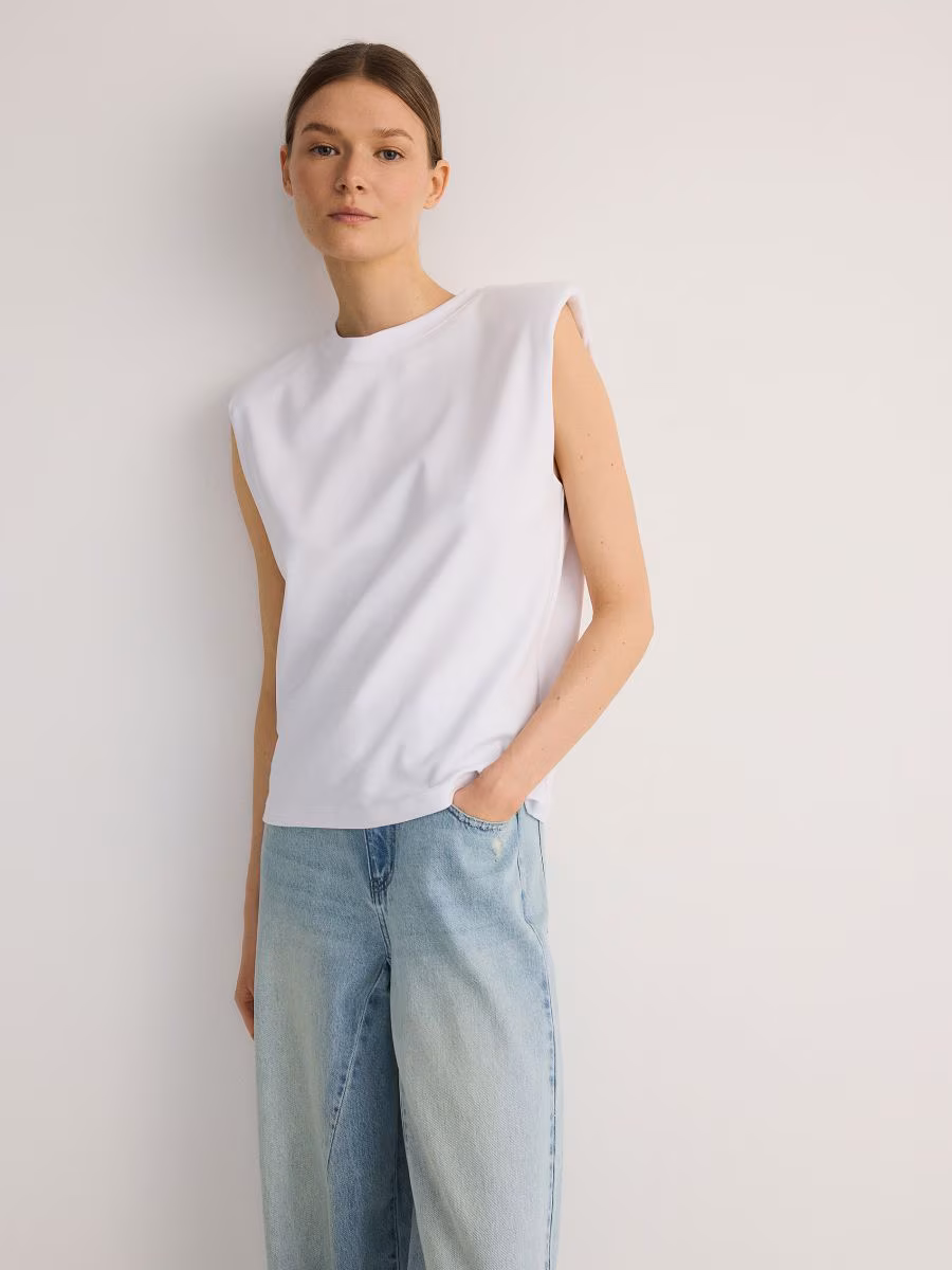 Padded Shoulder T-Shirt