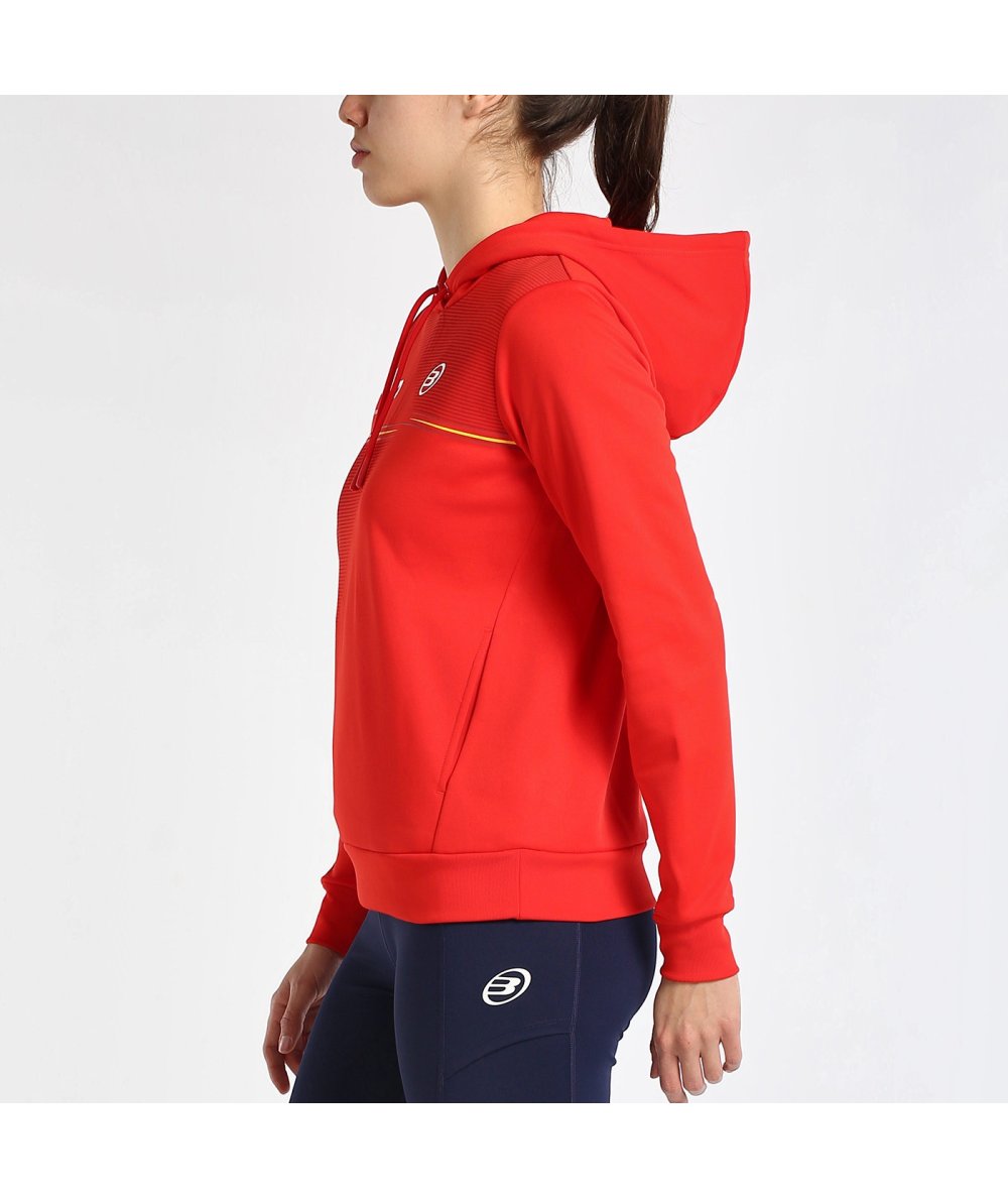 SUDADERA BULLPADEL FUENLA ROJO