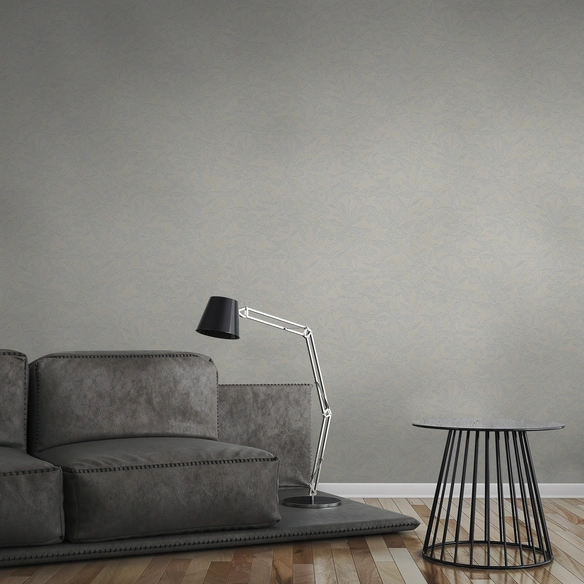 Vliestapete, BxL: 53 x 1005 cm, hellgrau