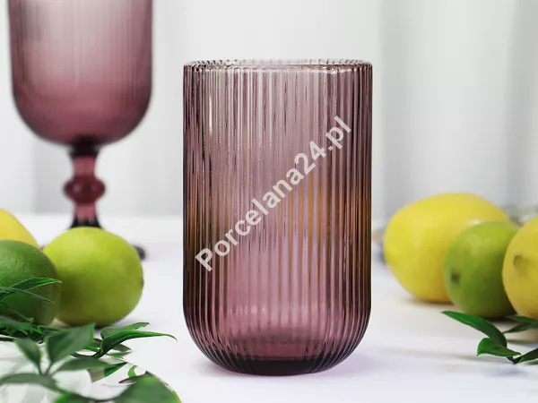 Szklanka wysoka 0,43 L Altom Design - Selena Różowa 07.SEL.7666