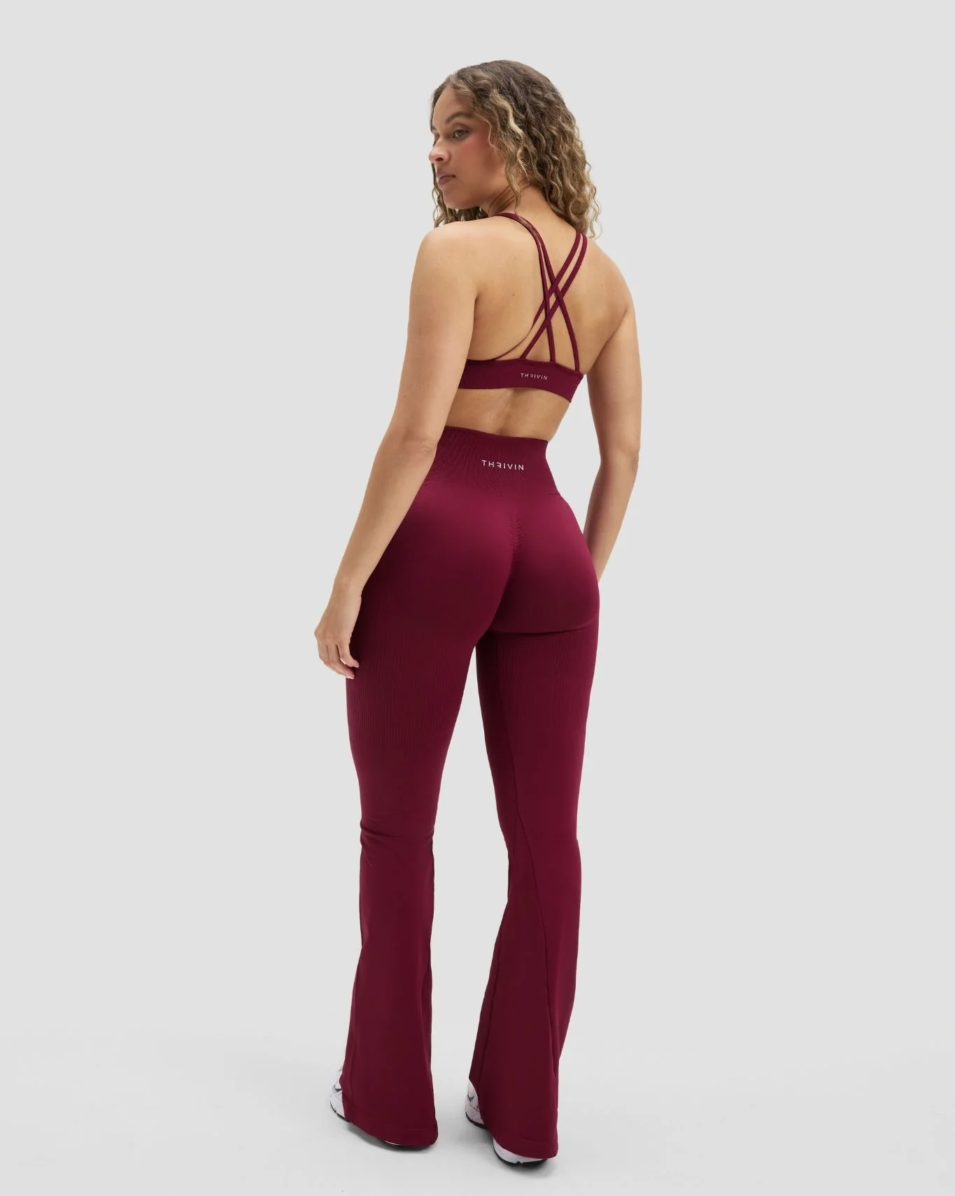 Elevate™ Sculpting High Waist Scrunch Flare | Cherry Berry