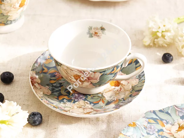 Filiżanka ze spodkiem 250 ml Duo - Peony blue 15.PEO-B.FS25