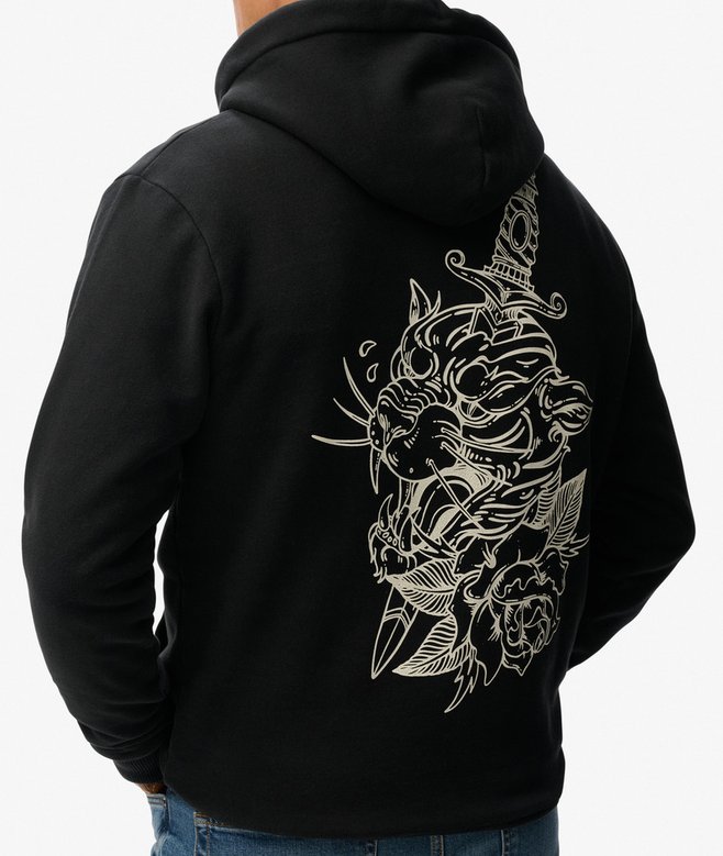 Tattoo Flash Loose Hoodie