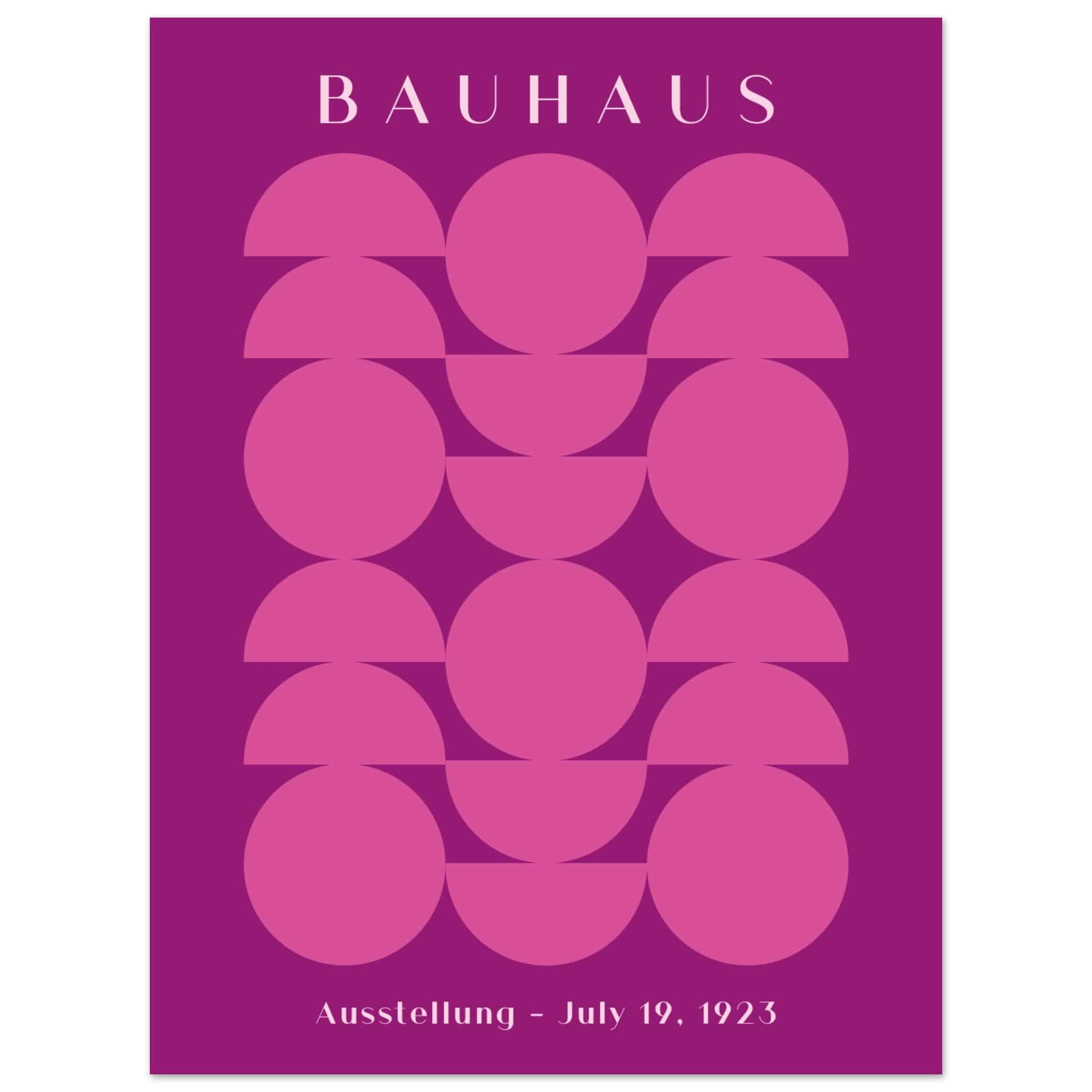 Artfulprints Poster Bauhaus - Ausstellung 1923  - 30x40 cm - Paars