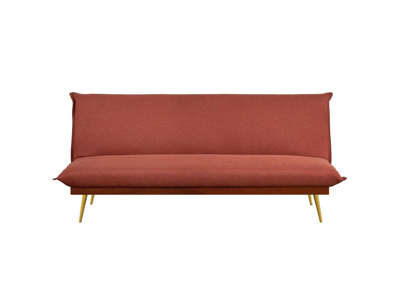 ISA - Banquette clic clac 3 places en tissu rose framboise