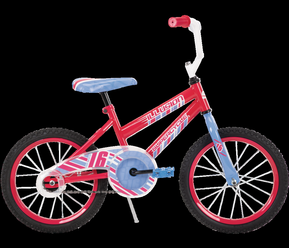 Supercycle Illusion Kids' Bike 16-In, Pink/Blue