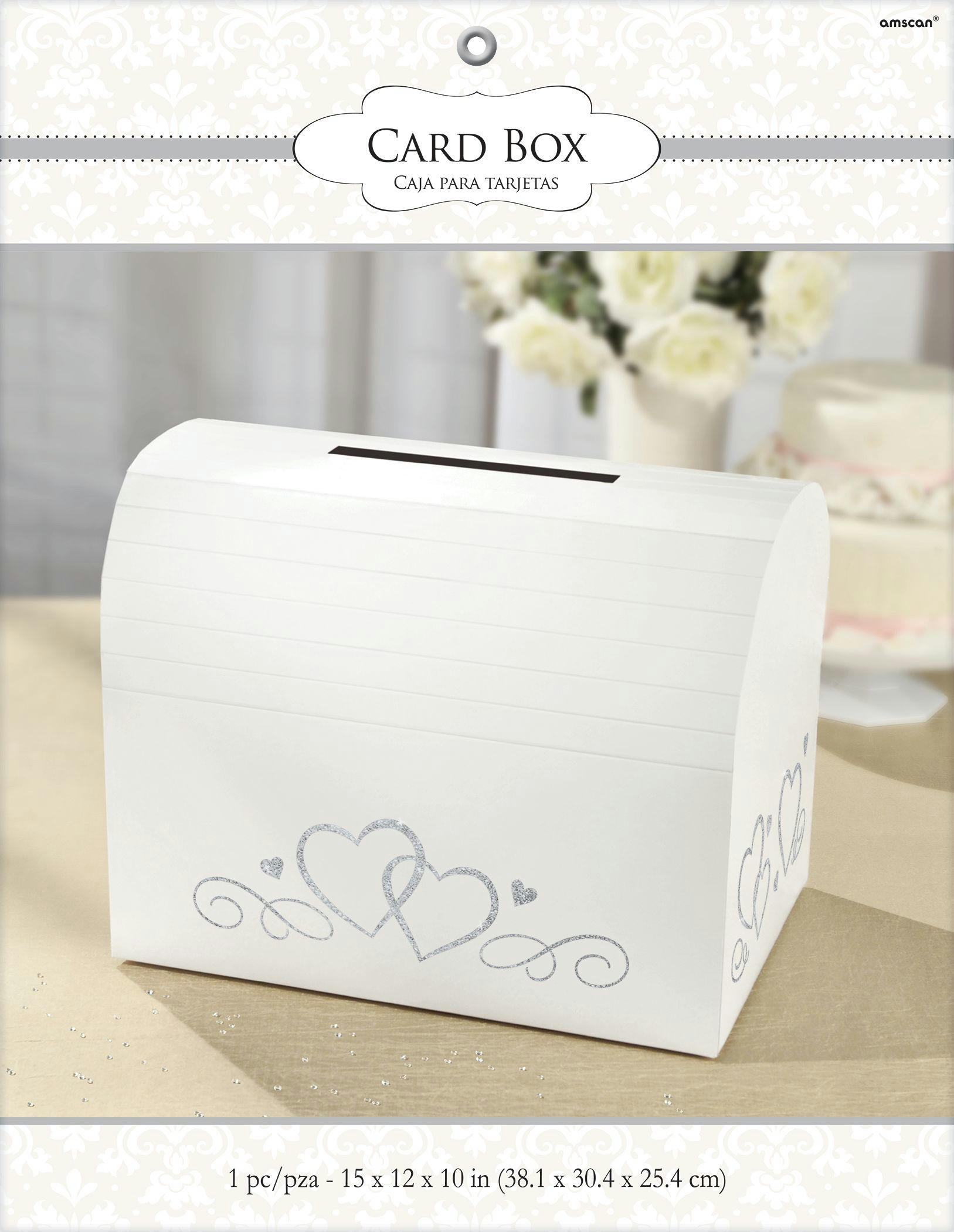 White Wedding Card Holder Box