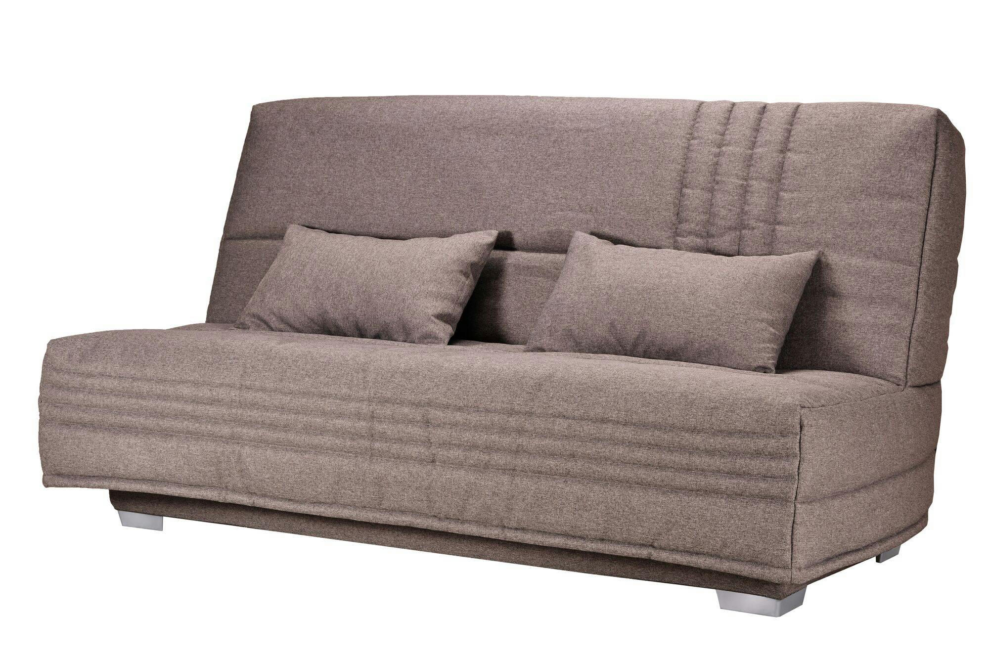 GENAY - Banquette clic-clac avec matelas de 17 cm taupe