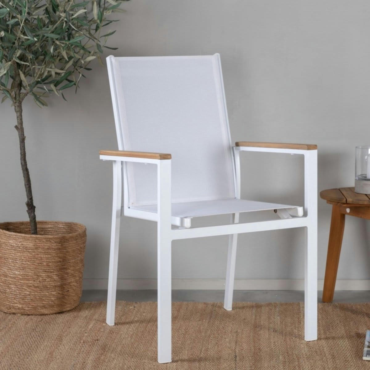 BECCA - Lot de 2 chaises de jardin scandinave