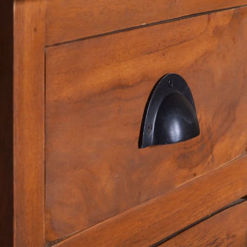 NNEVL Bedside Cabinet 40x35x60 cm Solid Teak Wood