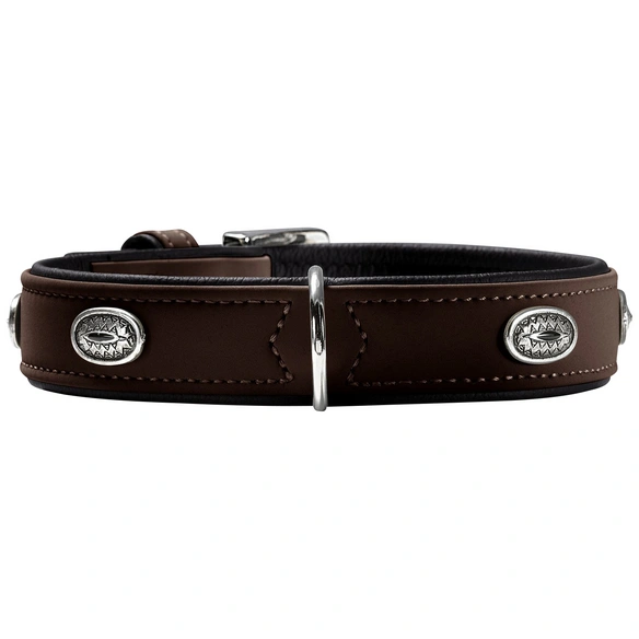 Halsband, Gr. M-L, braun/schwarz