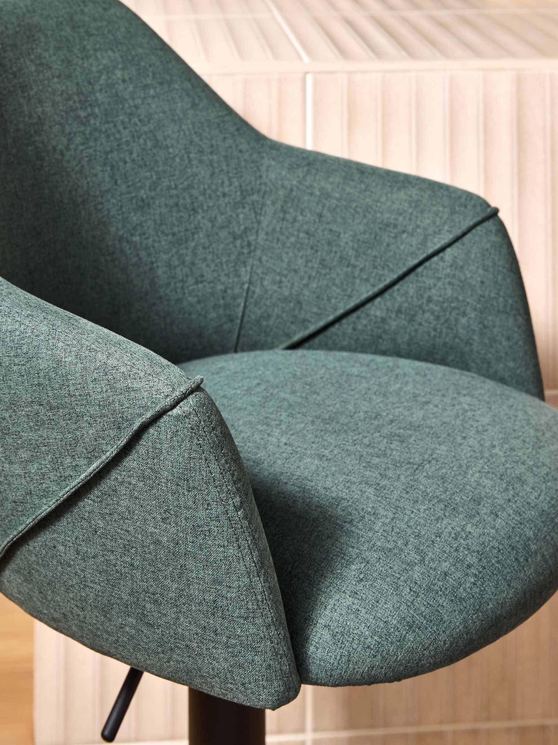 Lule Bar Stool in Bay Green