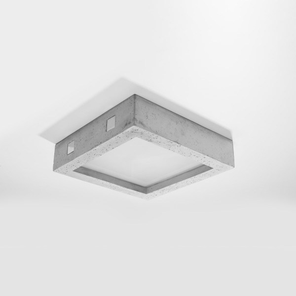 Plafon INDIRA szaro-biały LED 18W biały ciepły 1600lm IP20 Pure Lume