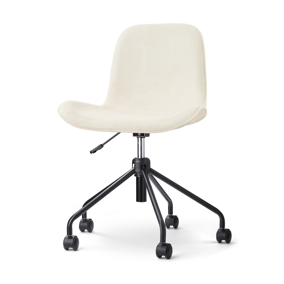 Nolon Nout-Fé Bureaustoel Rib Beige - Zwart Onderstel