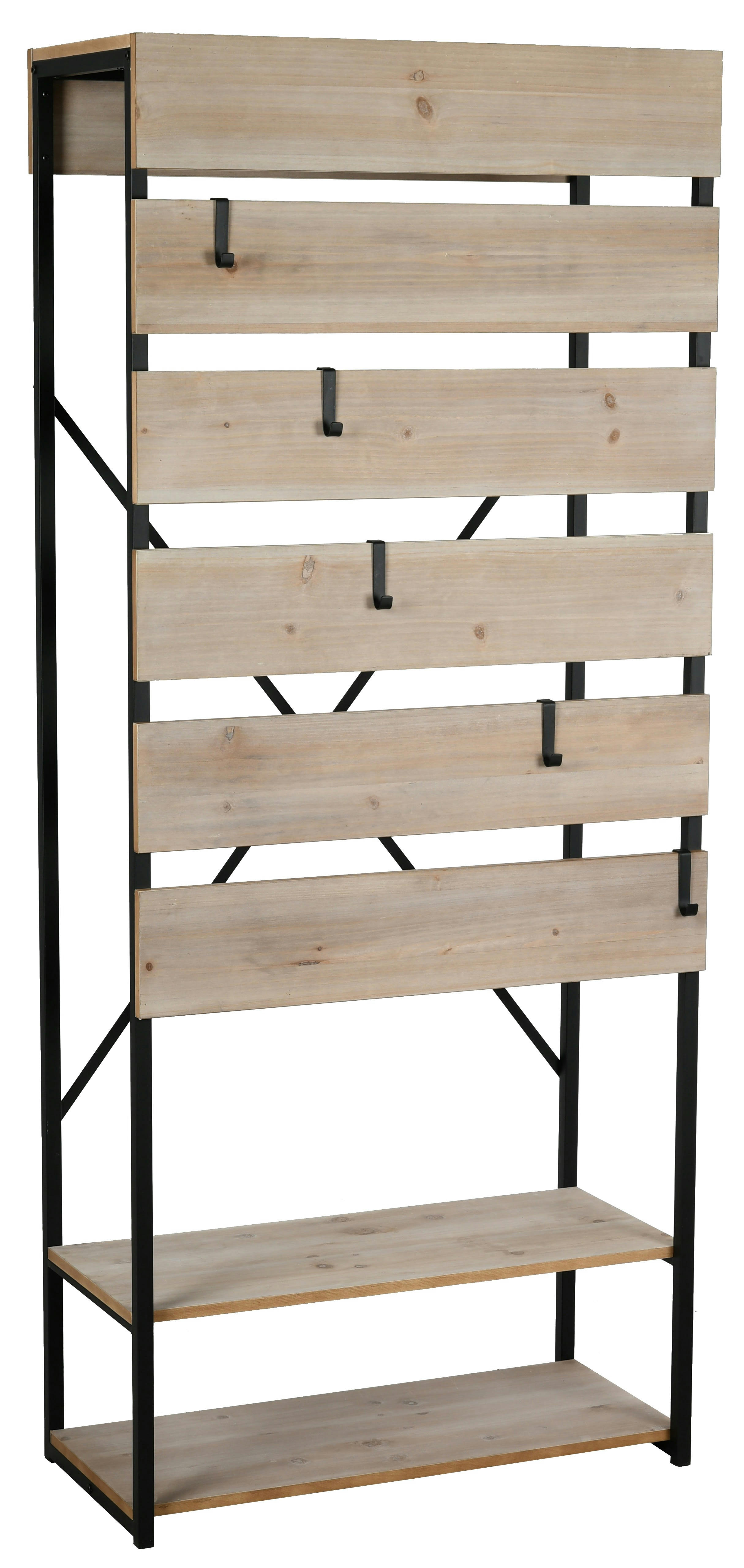 - Vestiaire en métal et en bois