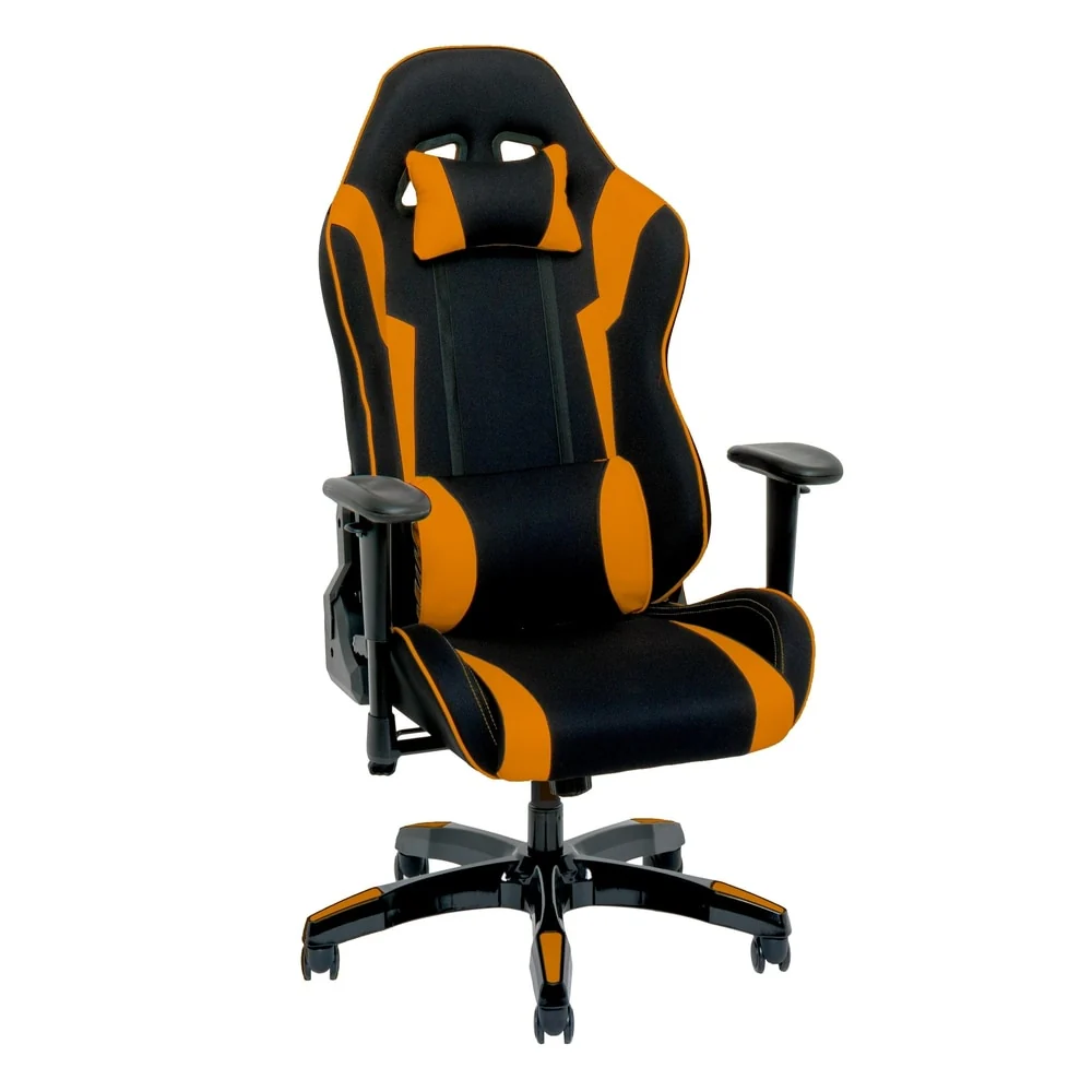 Porch & Den Banton Bonded Leather, Fabric, and Mesh High-back Ergonomic Gaming Chair