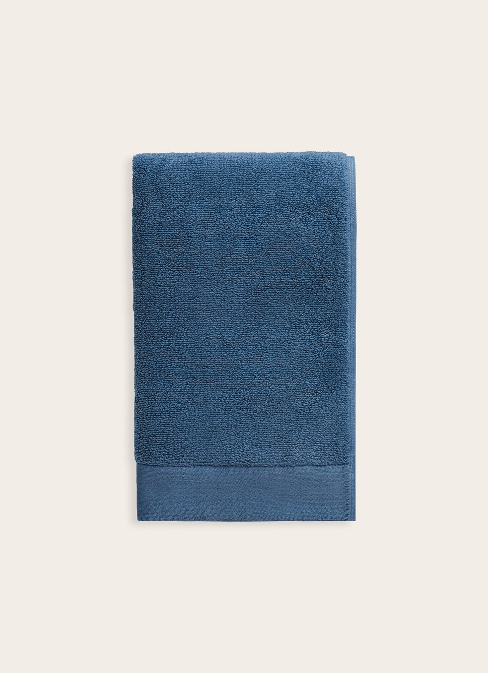 SERVIETTE DE TOILETTE COTON MOELLEUX ZÉRO TORSION BLEU BALTIQUE