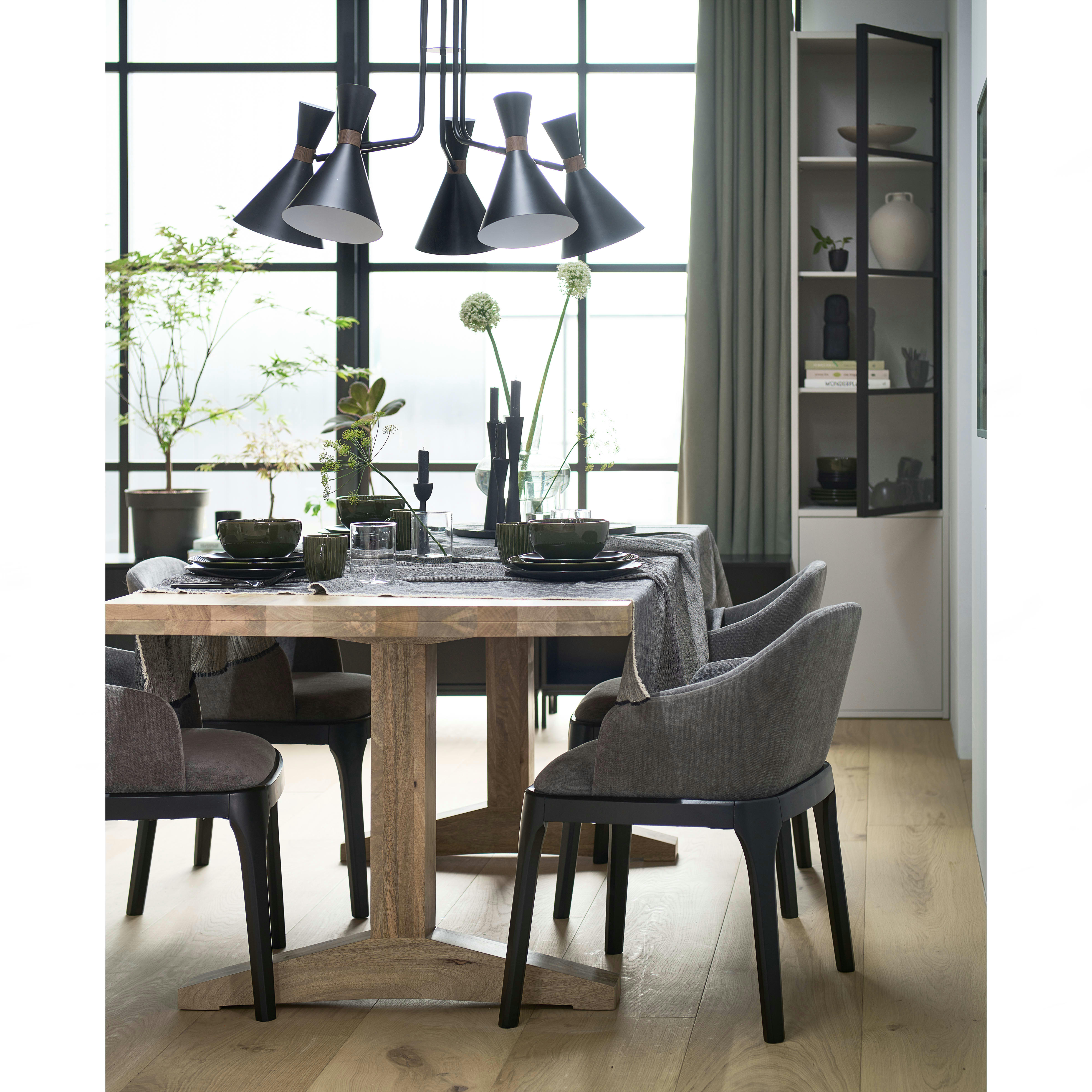 VTWONEN - Vitrine 2 portes en pin brouillard