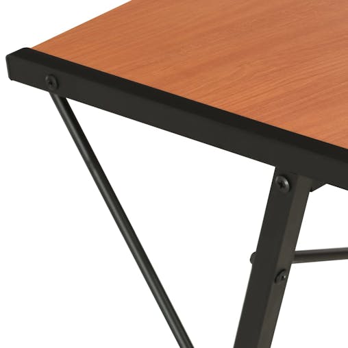NNEVL Desk with Shelf Black and Brown 116x50x93 cm