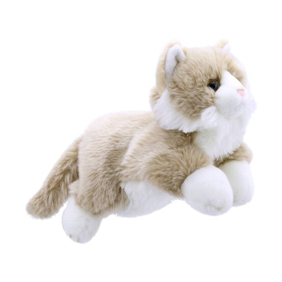 Full-Bodied Beige Cat Puppet