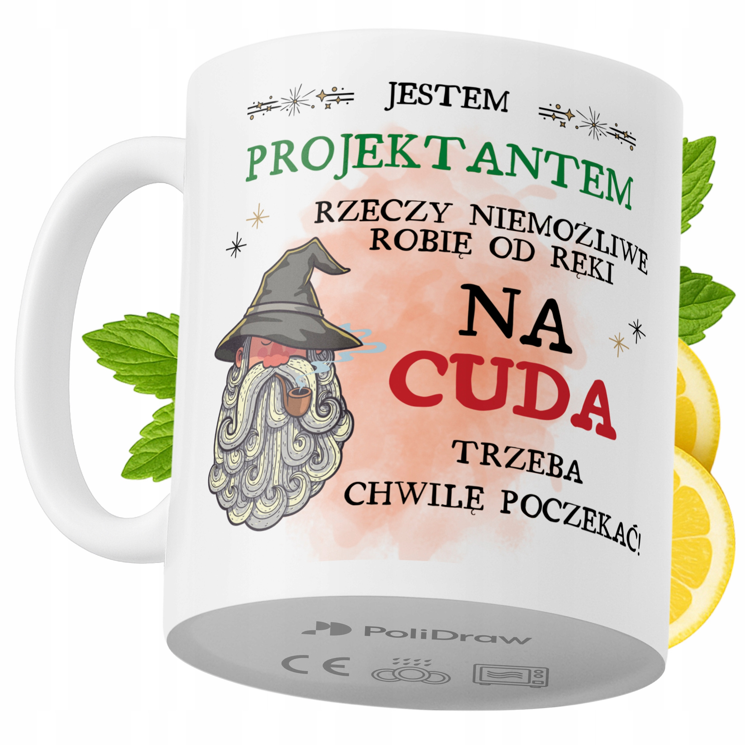 Kubek Dla Projektanta na Prezent z Nadrukiem ze Zdjęciem 330 ml PoliDraw