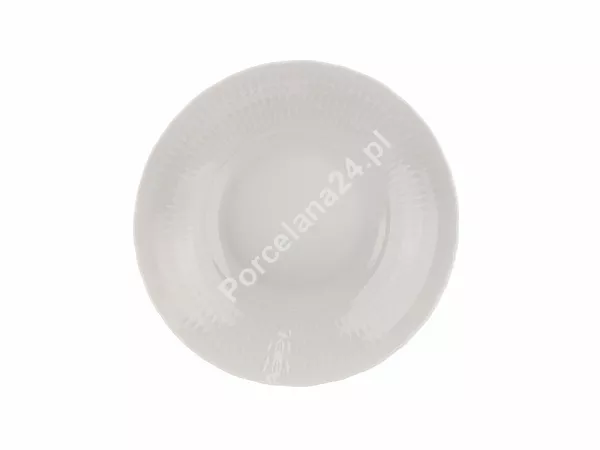 Komplet talerzy na 6 osób (18el) Ćmielów - Sofia Biało / Szara (TP26)