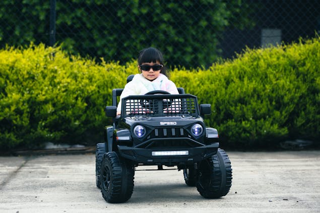 Jeep Inspired Remote Controlled Ride-on Electric Car (Black)