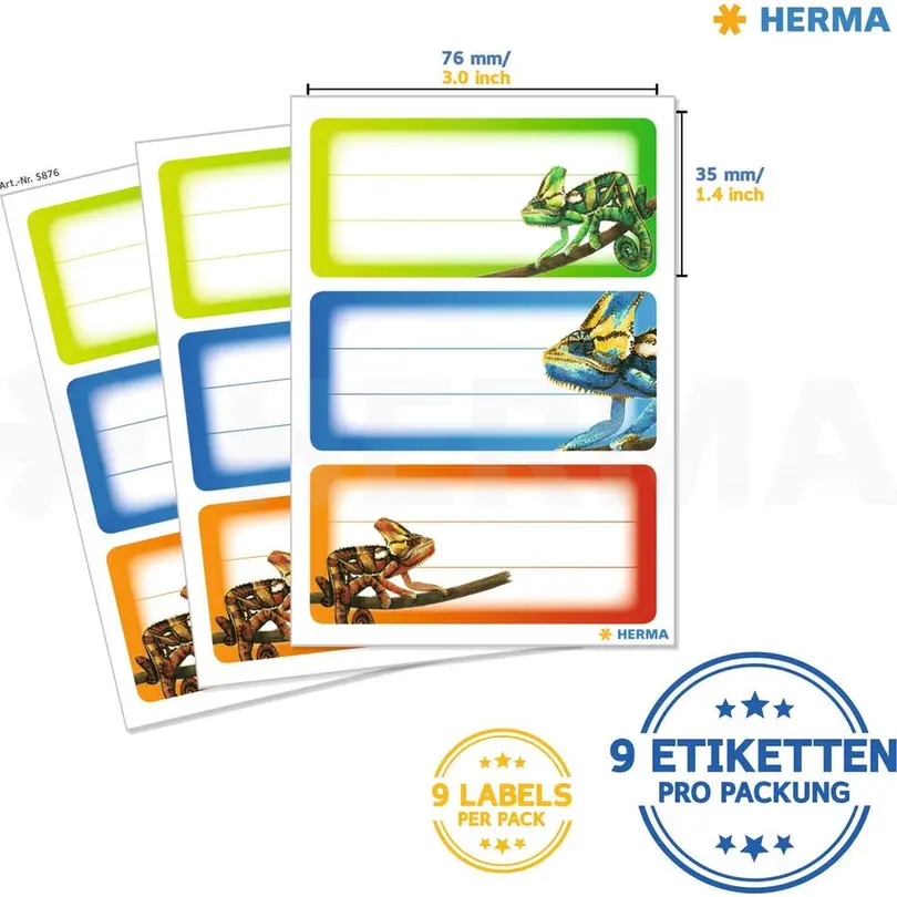 Etiketten 9er-Set Herma