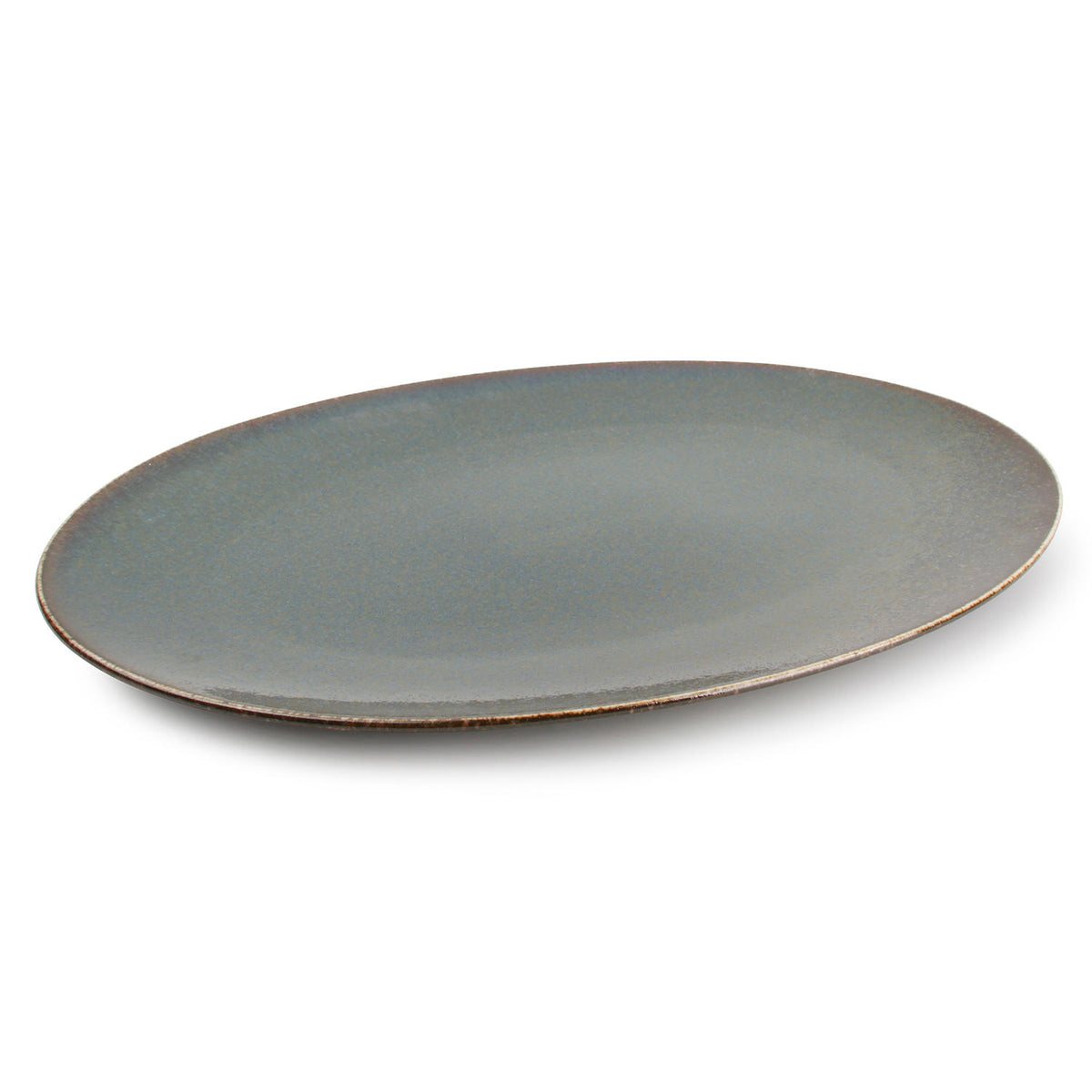 Bonbistro - Plat bord 36x25,5cm groen Cirro - Set van 4