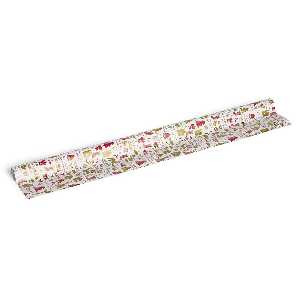 Rouleau papier cadeau No&euml;l XL 2m (4 modèles)