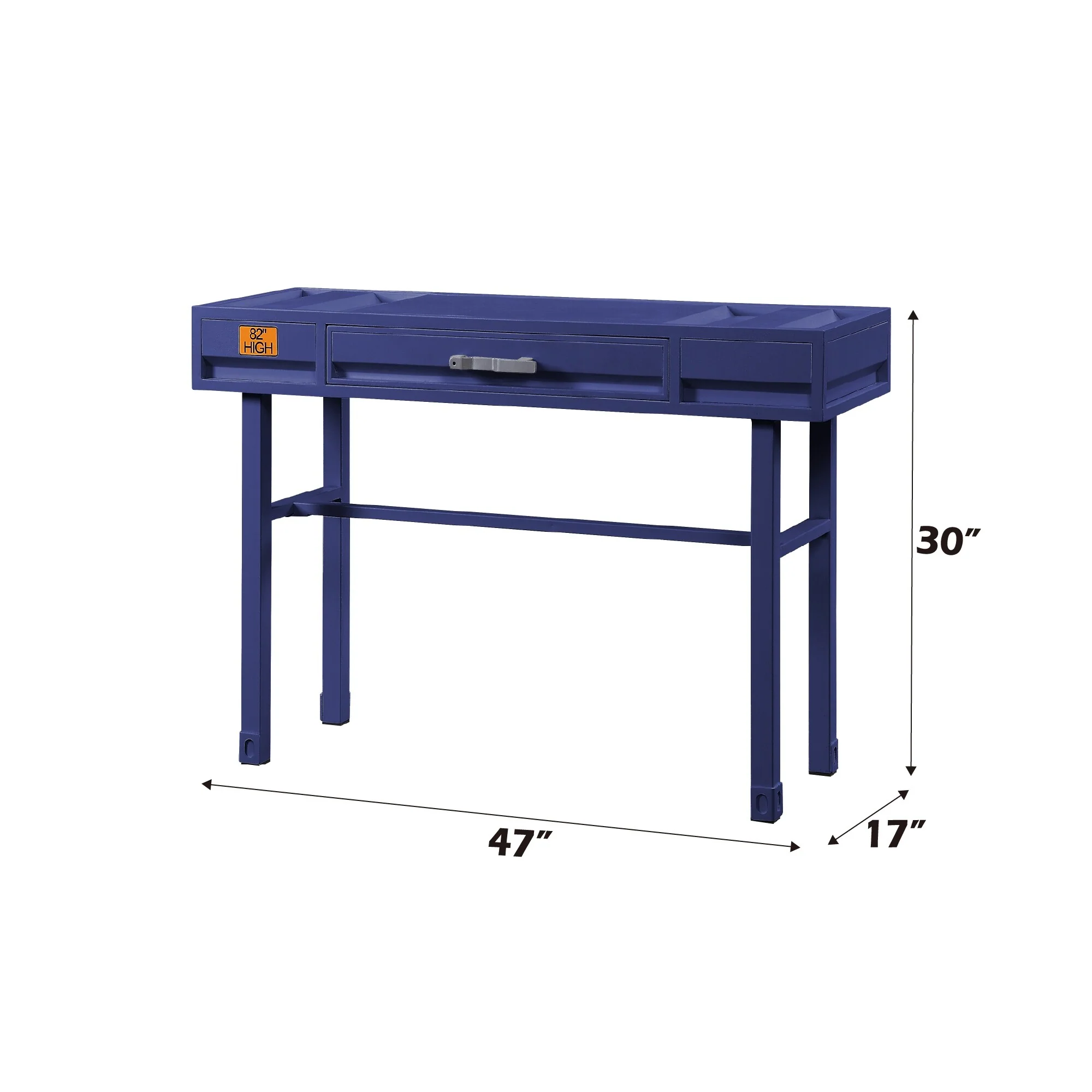 Cargo Blue Finish Vanity Desk
