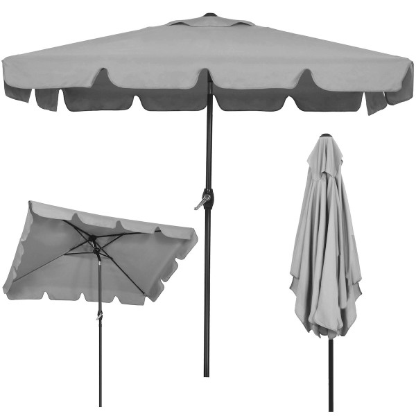 Parasol na taras balkon 240 cm na korbkę ogrodowy