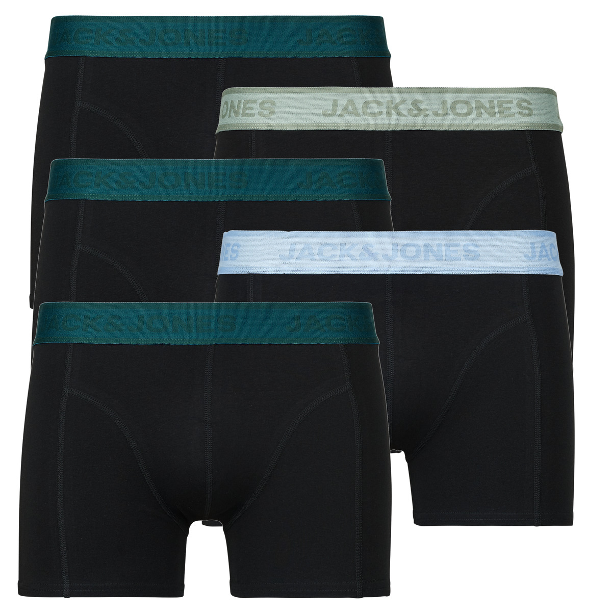 Jack & Jones - JACWESLEY SOLID TRUNKS X5 - Black