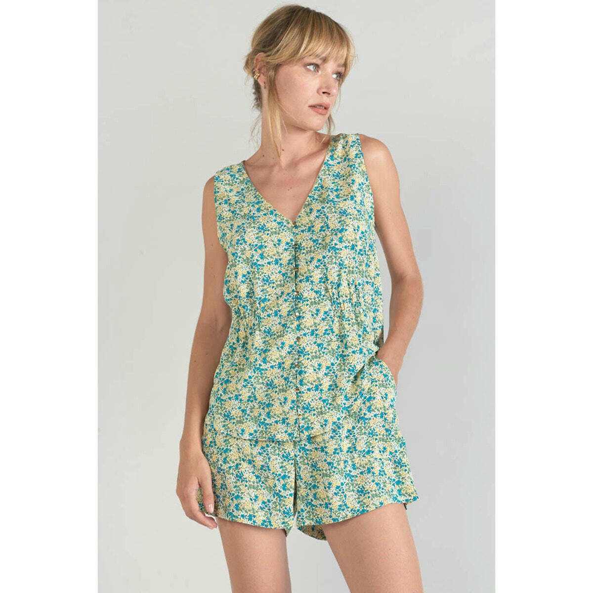 Blouse imprimée sans manches