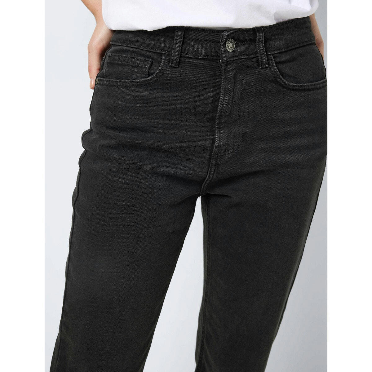 Jean droit taille haute