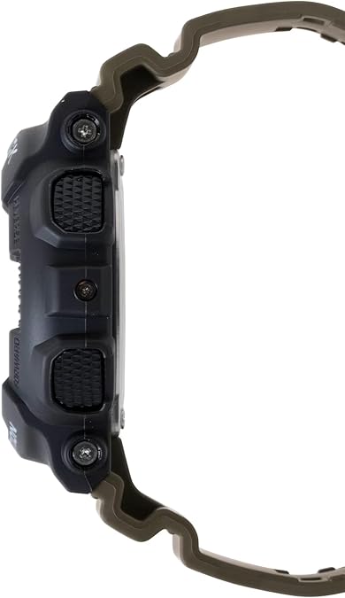 Casio G-Shock Utilitarian Black & Olive Green Analog-Digital Watch GA-100TU-1A3CR