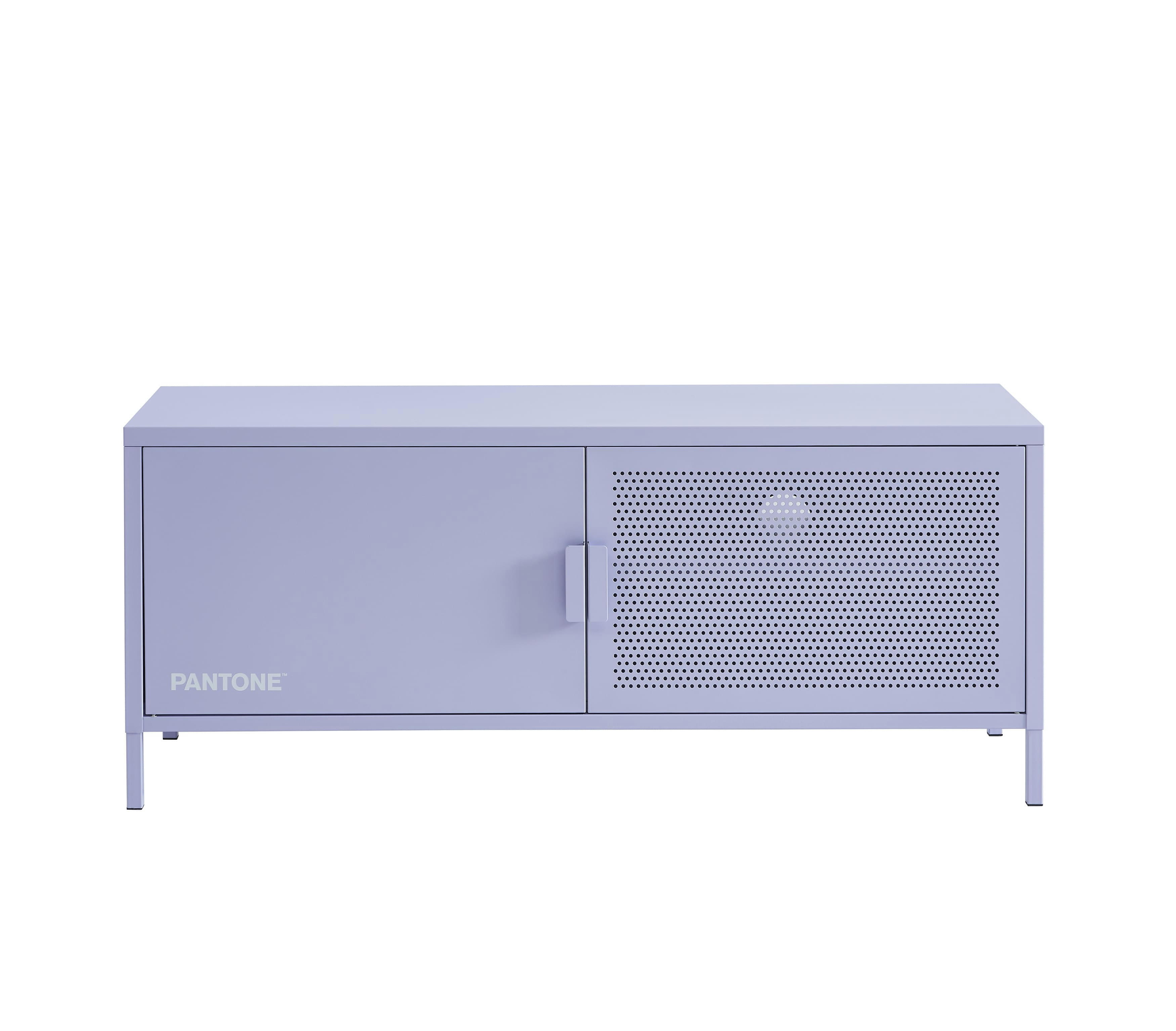 PANTONE - Meuble tv  métal lilas 120cm