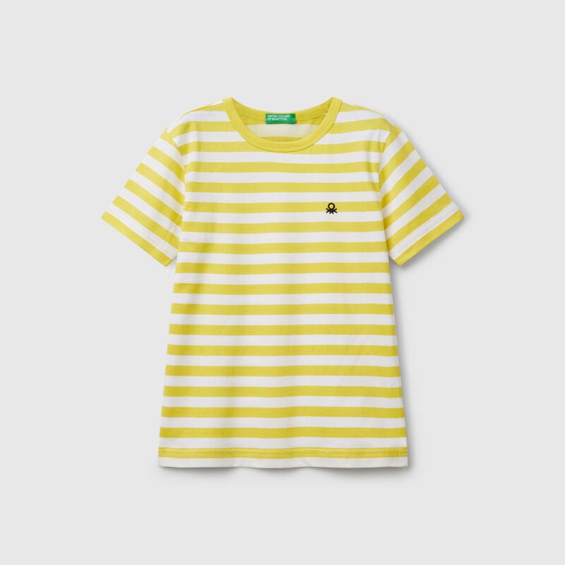 100% cotton striped t-shirt