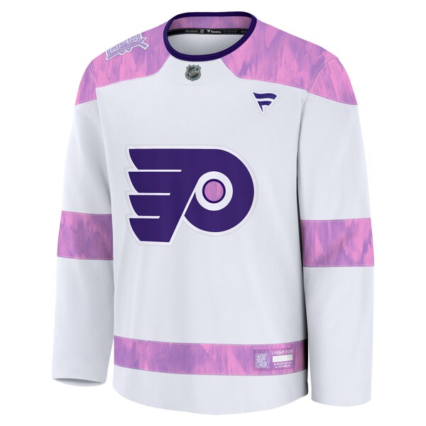 Philadelphia Flyers  Hockey Fights Cancer Practice Jersey - White