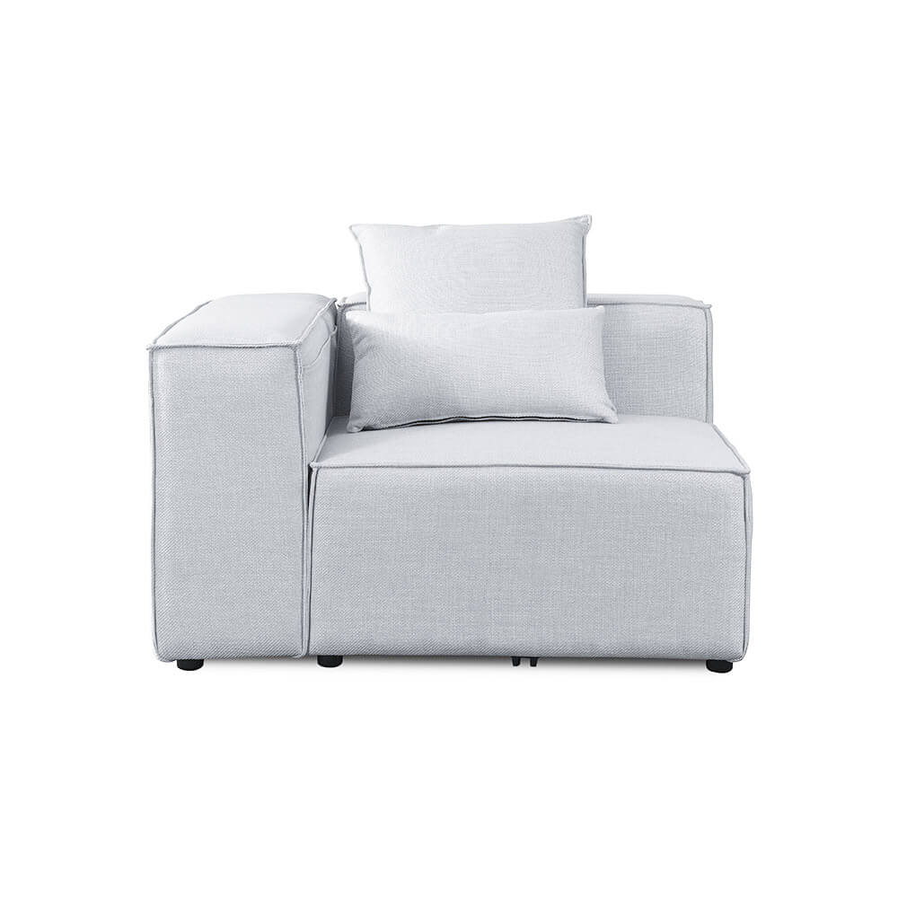 Home Deluxe Bank VERONA Lichtgrijze Hoekbank Links