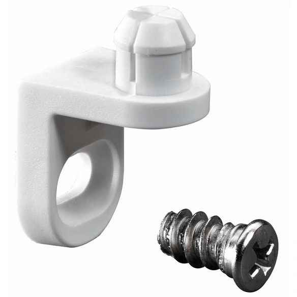 Rückwandverbinder, bis 6 mm, 12 Stück, weiß