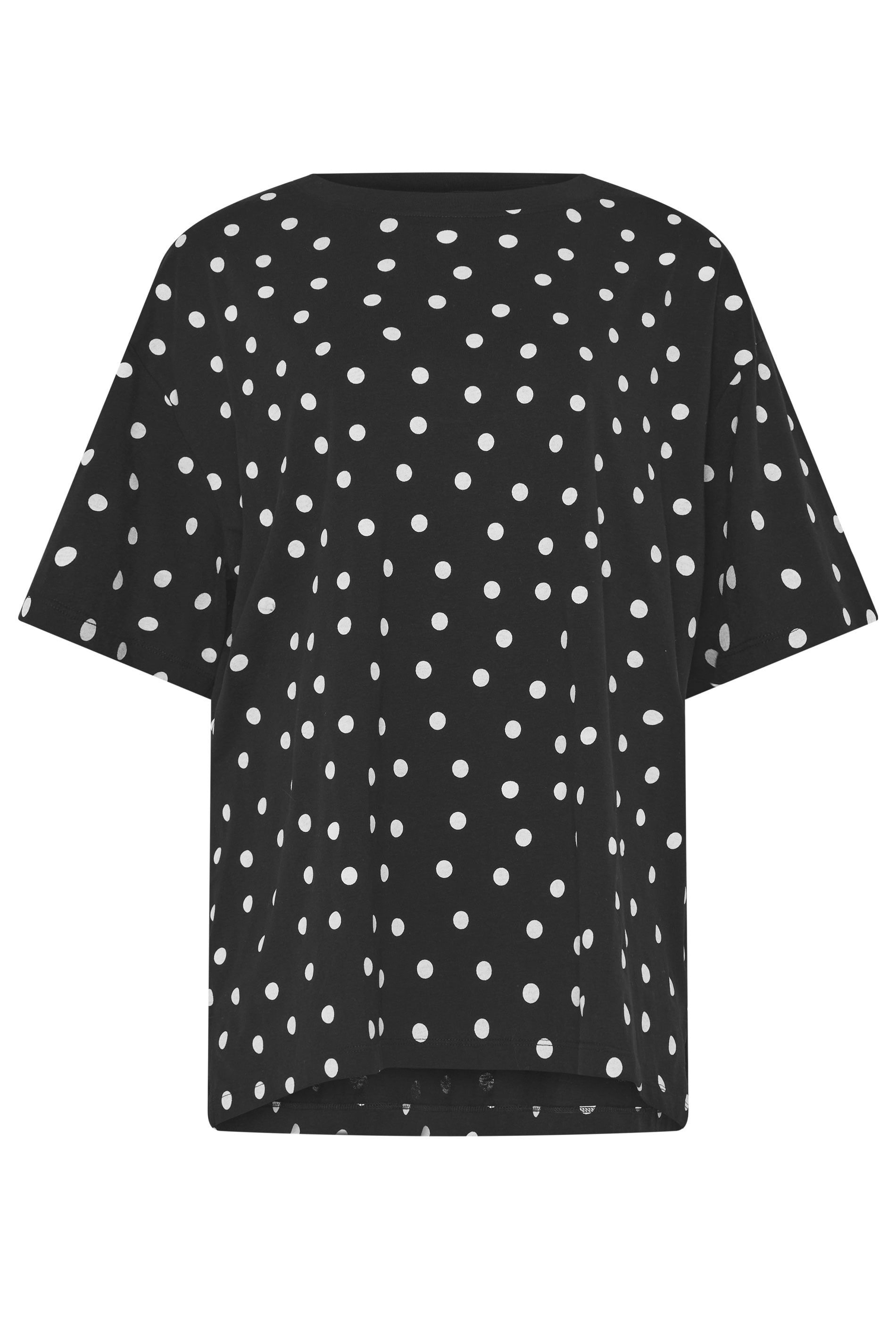 Yours Polka Dot Oversized T-Shirt