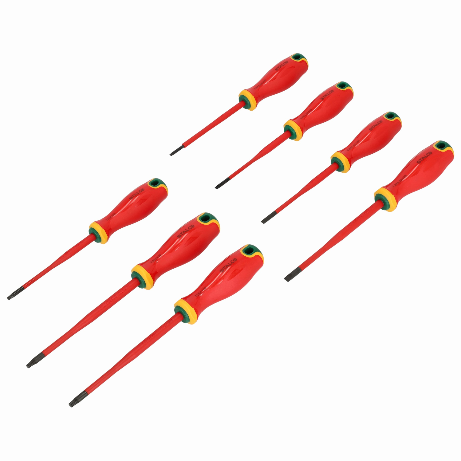 Wkrętaki elektrotechniczne SL/TORX, 7 elem. stal S2 1000V wkład EVA STALCO S026388801 STALCO S026388801