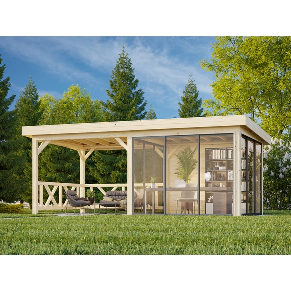 Pavillon »Lenna Set 404 Slide«, BxHxT: 588 x 245 x 300 cm, Braun