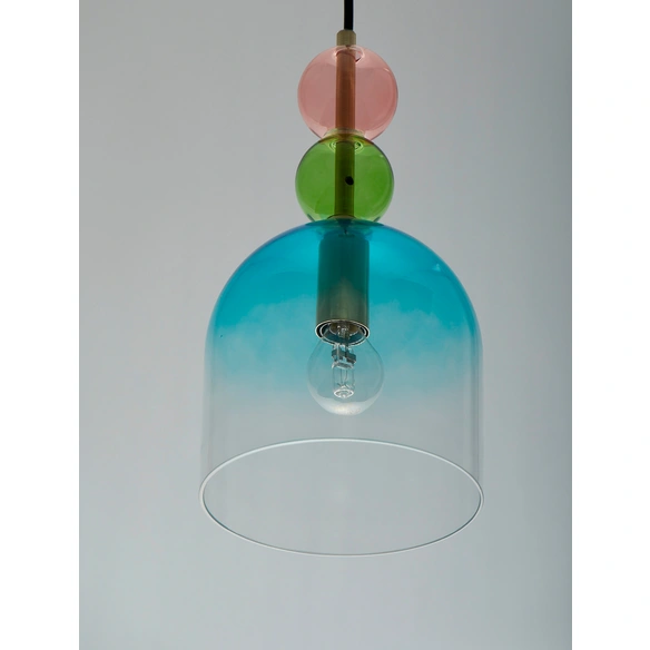 Pendelleuchte »Murano «, LED, 1-flammig, goldfarben/bunt