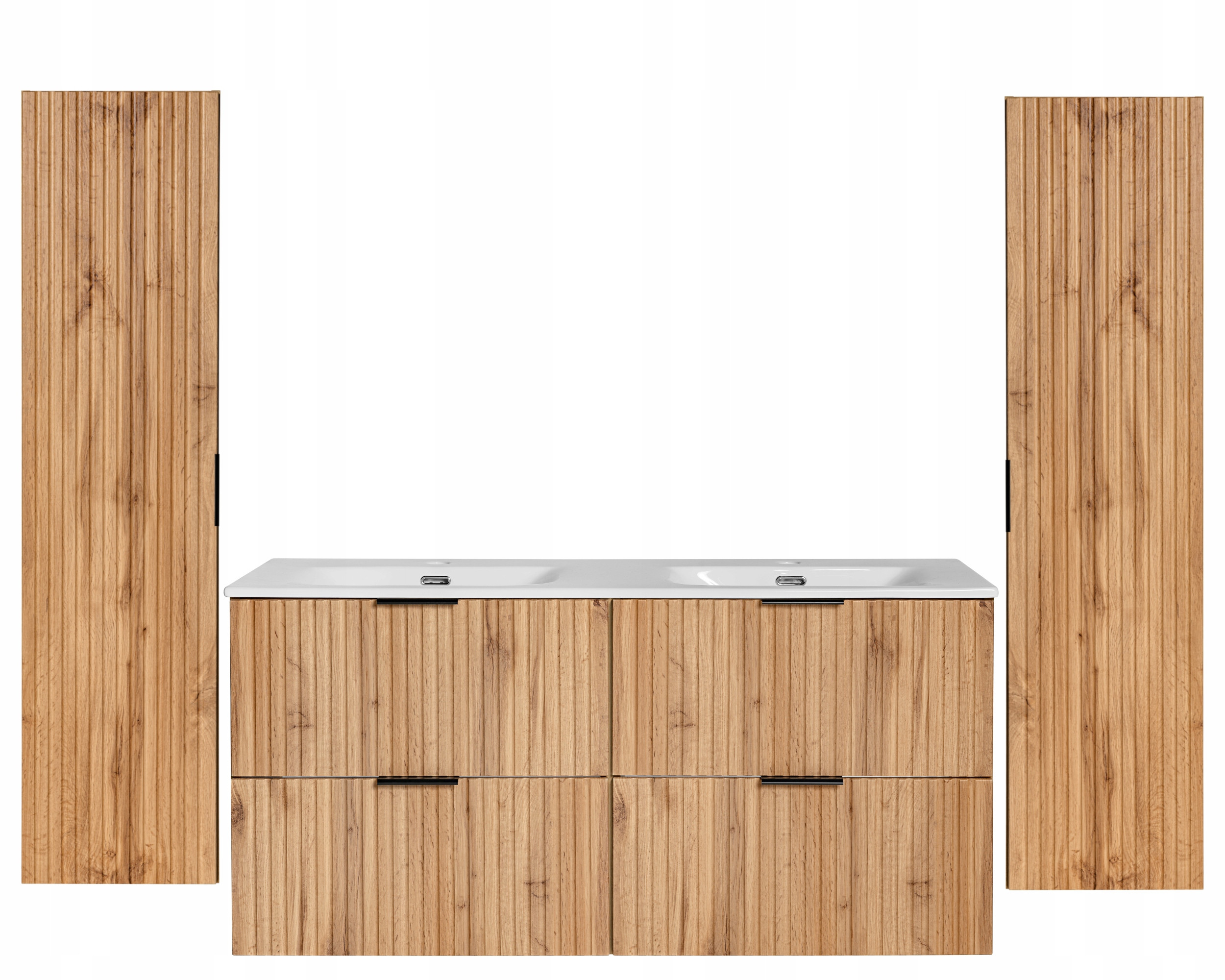 KOMPLET Mebli do Łazienki ADEL OAK 5 elementów DĄB WOTAN